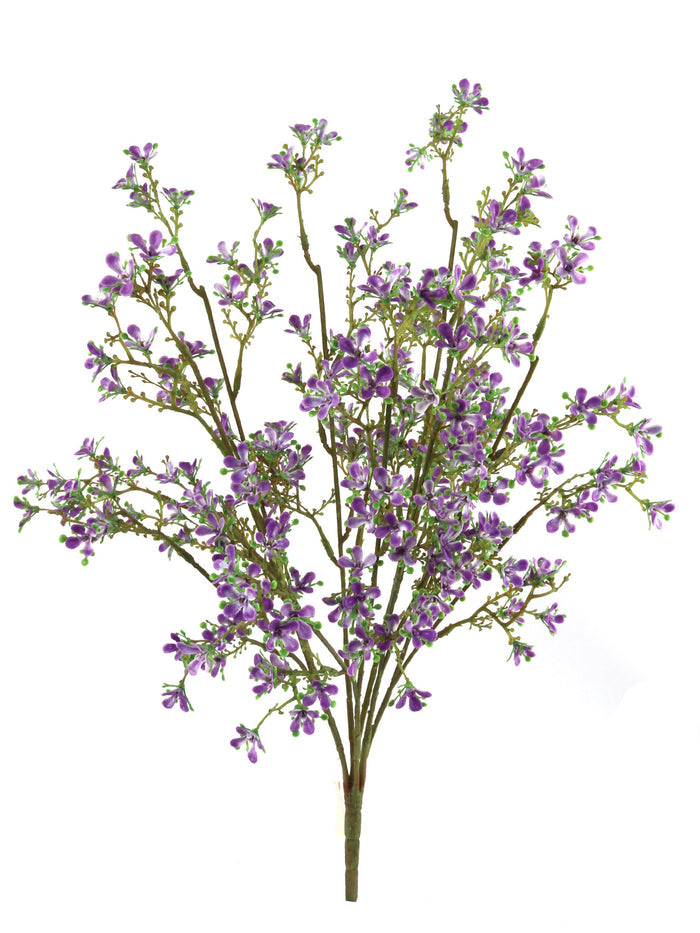 Mini Artificial Flower Bush - 21.5"