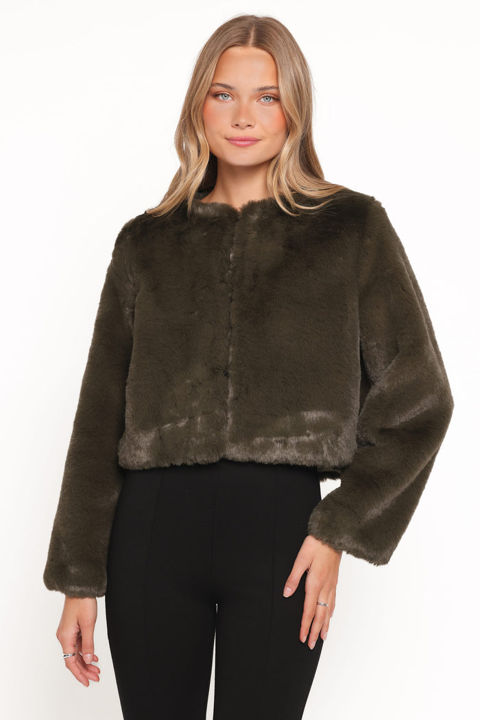 Petal and Pup USA OUTERWEAR Minnie Jacket - Forest Green