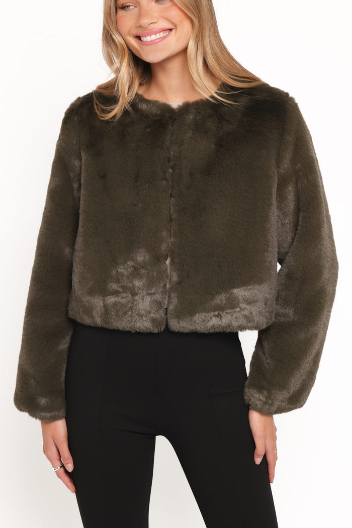 Petal and Pup USA OUTERWEAR Minnie Jacket - Forest Green