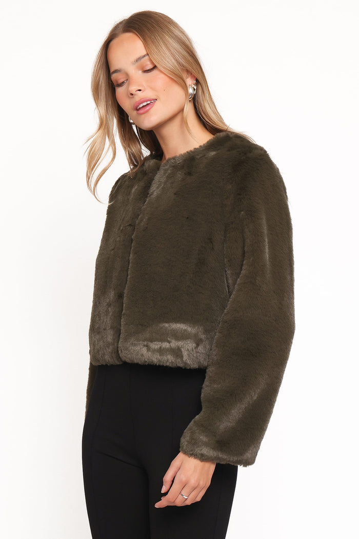 Petal and Pup USA OUTERWEAR Minnie Jacket - Forest Green