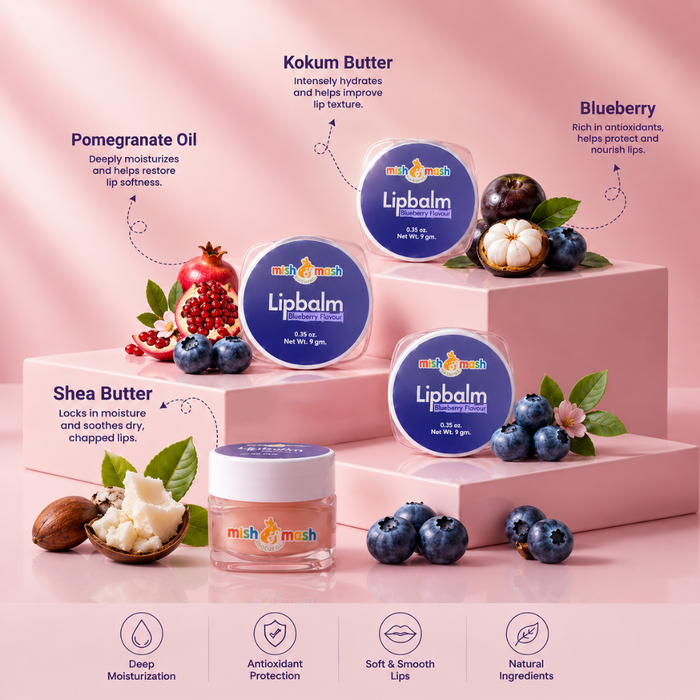 Mishmash Naturals Daily Use Blueberry Lip Balm B2G2