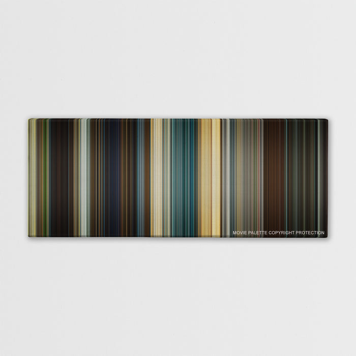 Mission: Impossible - Rogue Nation color palette canvas print: thousands of thin vertical stripes of color