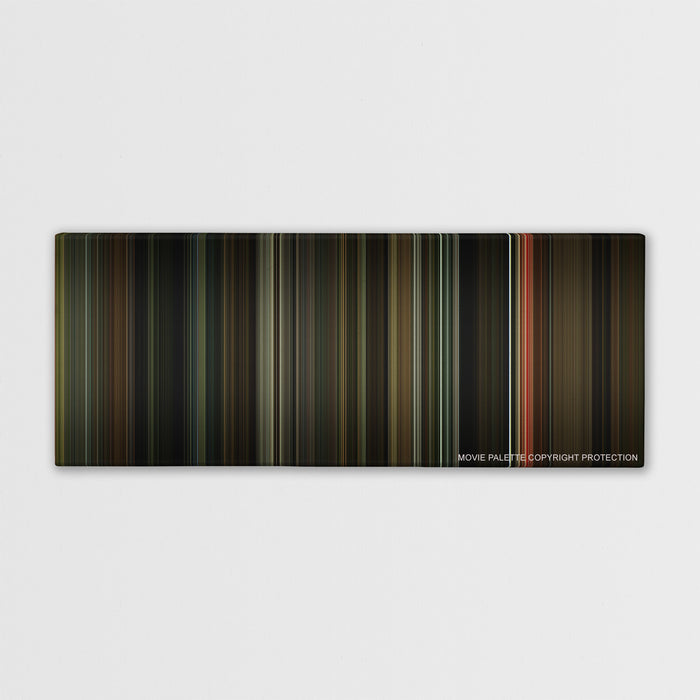 Moon color palette canvas print: thousands of thin vertical stripes of color