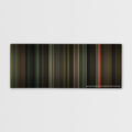 Moon color palette canvas print: thousands of thin vertical stripes of color