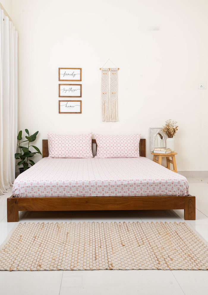 Moroccan Fitted sheet - Blush
