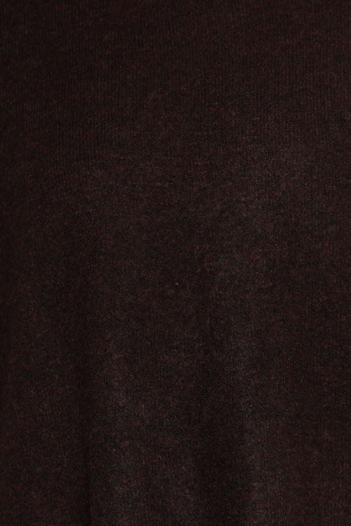 Petal and Pup USA KNITWEAR Morris Short Sleeve Oversized Sweater Tee - Dark Chocolate
