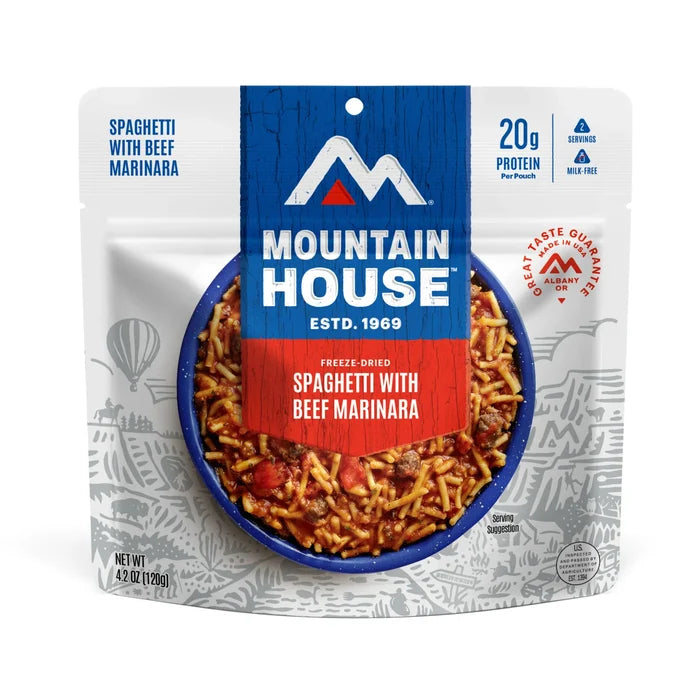 Mountain House Classic Spaghetti w/ Beef Marinara Pouch (CLEARANCE)