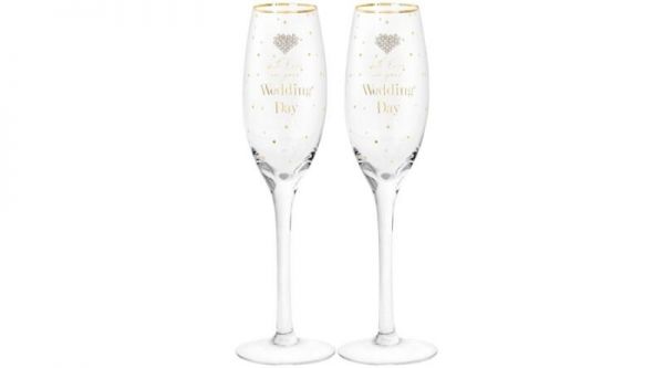 MR and MR  Champagne Glasses