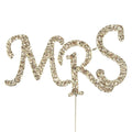 Mrs Diamante Cake Pick