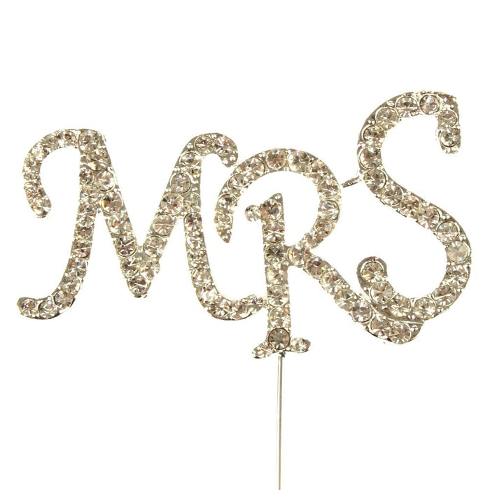 Mrs Diamante Cake Pick