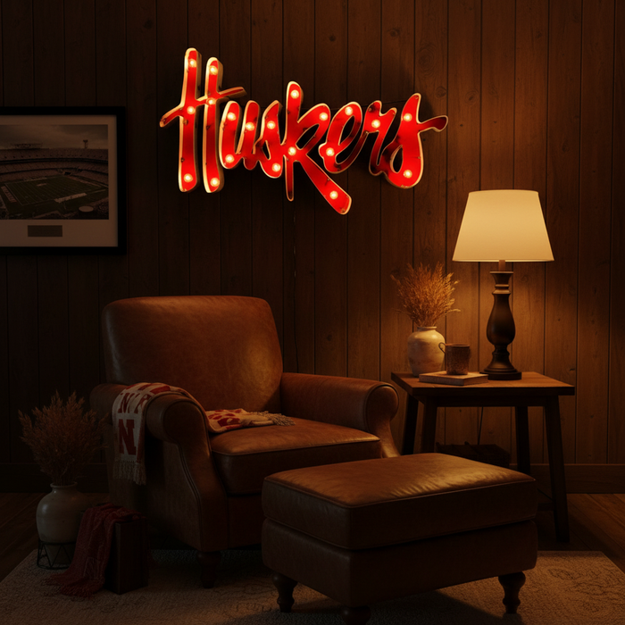 Nebraska Huskers Man Cave Lifestyle