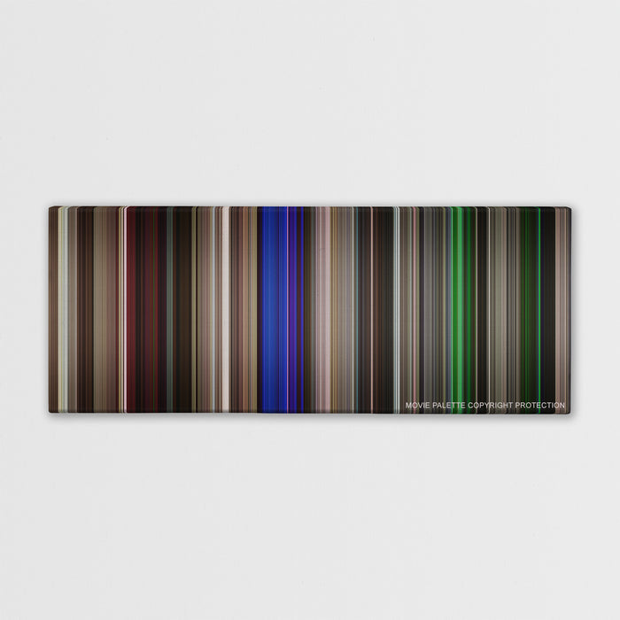 Neighbors color palette canvas print: thousands of thin vertical stripes of color