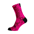 Neon Slide Pink Crew Socks