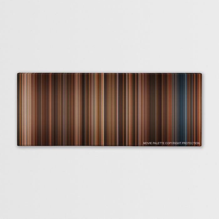 Night at the Museum color palette canvas print: thousands of thin vertical stripes of color