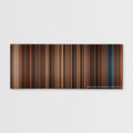Night at the Museum color palette canvas print: thousands of thin vertical stripes of color