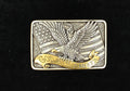 Nocona Men's Multi Color American Eagle Belt Buckle