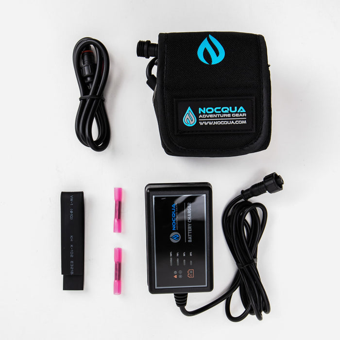 Nocqua - 12V Outdoor Kayak Battery 10Ah Pro Power Kit