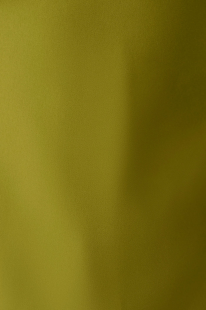 Nora Halter Chiffon Top - Olive