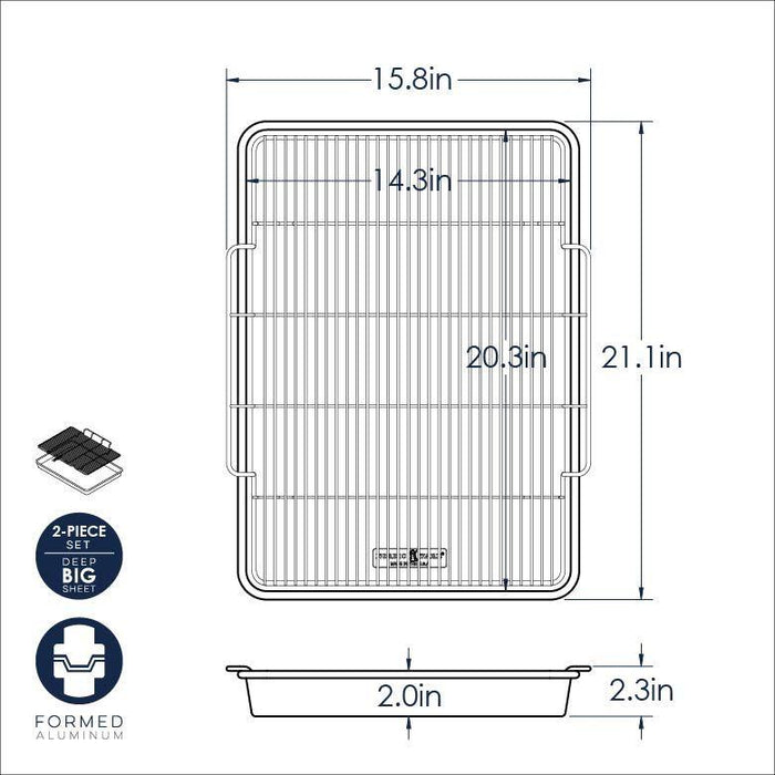 NordicWare Extra Large Oven Crisp Baking Tray