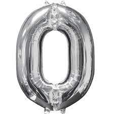 Number 0 Supershape Balloon