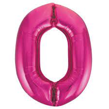 Number 0 Supershape Balloon