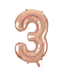 Number 3 Supershape Balloon