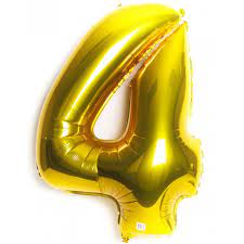 Number 4 Supershape Balloon