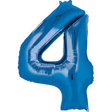 Number 4 Supershape Balloon