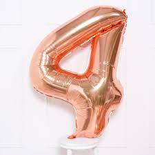 Number 4 Supershape Balloon