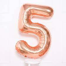 Number 5 Supershape Balloon