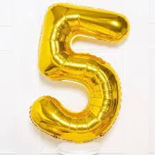 Number 5 Supershape Balloon