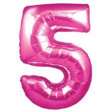 Number 5 Supershape Balloon