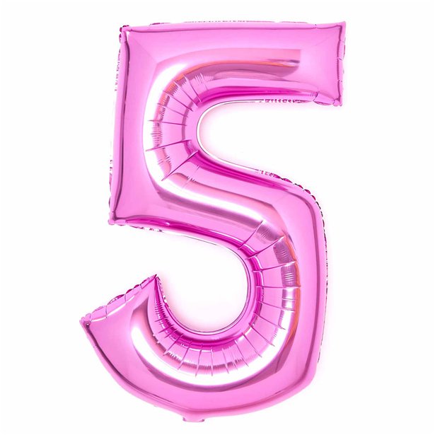 Number 5 Supershape Balloon