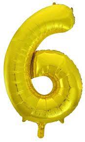 Number 6 Supershape Balloon