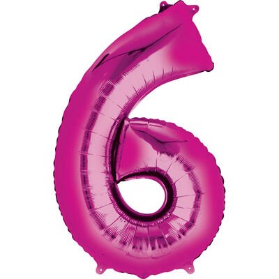 Number 6 Supershape Balloon