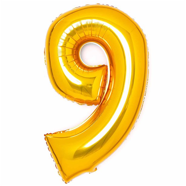 Number 9 Supershape Balloon