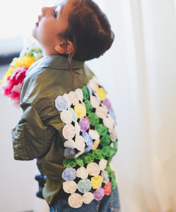 Nylon and Twill Docking Flight Jacket