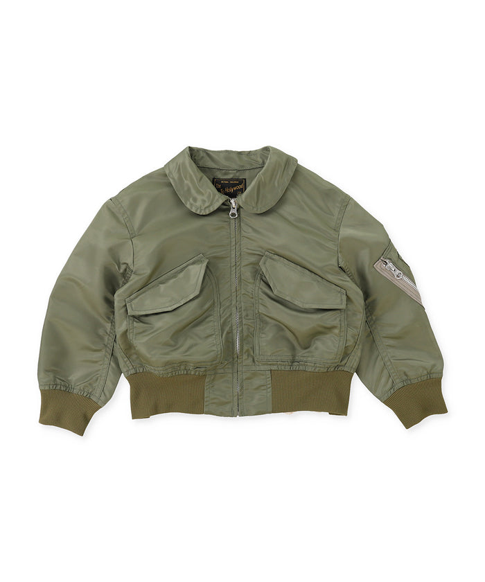 Nylon and Twill Docking Flight Jacket