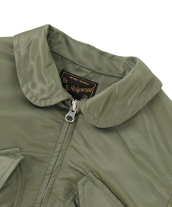 Nylon and Twill Docking Flight Jacket