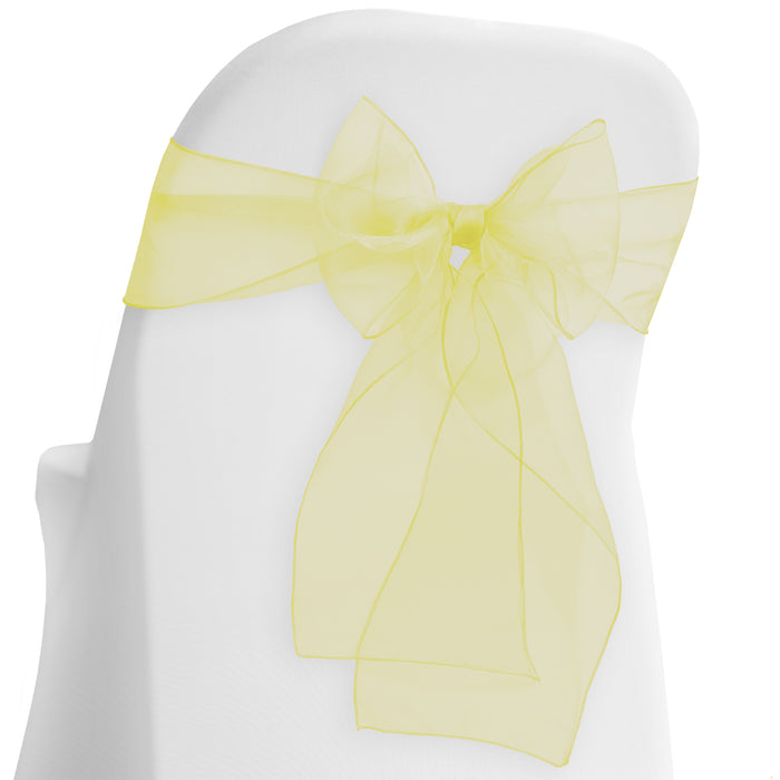 Organza Chair Sash -  Ivory