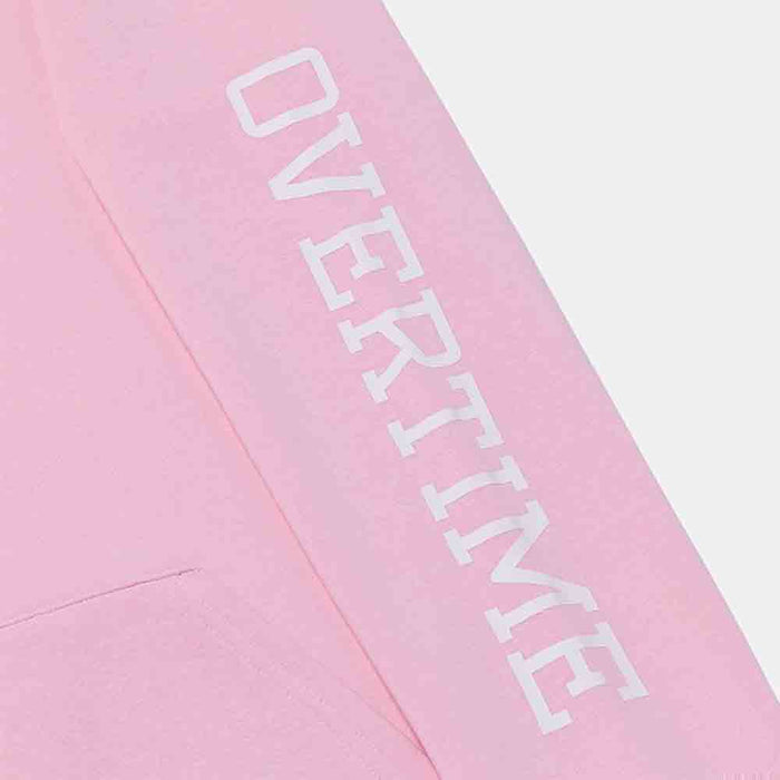 Up close view of sleeve on the Overtime Classic Hoodie.