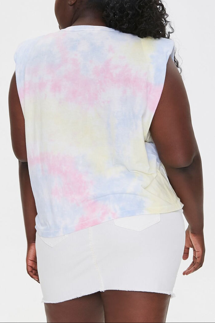 Padded Tie-Dye Muscle Tee