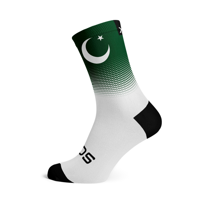 Pakistan Flag Crew Socks