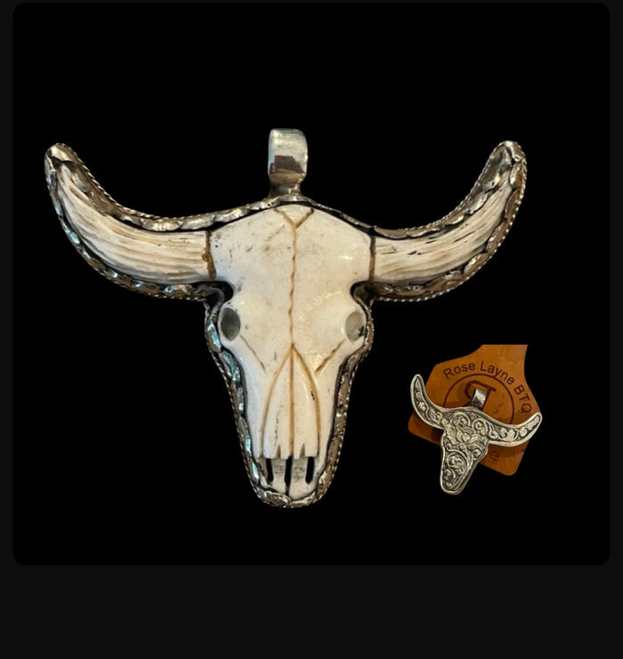 Palomino Ridge Steer necklace slide