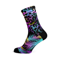 Pastel Black Crew Socks