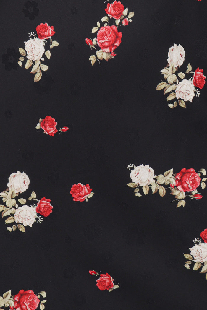 Petal and Pup USA DRESSES Pauline Long Sleeve Maxi Dress - Black Floral