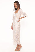 Petal and Pup USA DRESSES Pauline Long Sleeve Maxi Dress - Pastel Paisley