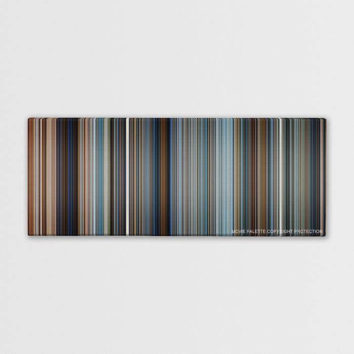Pearl Harbor color palette canvas print: thousands of thin vertical stripes of color