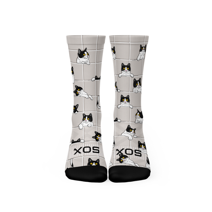 Peekaboo Paws Crew Socks