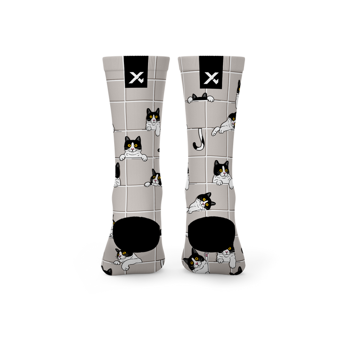 Peekaboo Paws Crew Socks